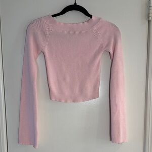 Beverly And Beck Women’s Cropped Long Sleeve Sweater